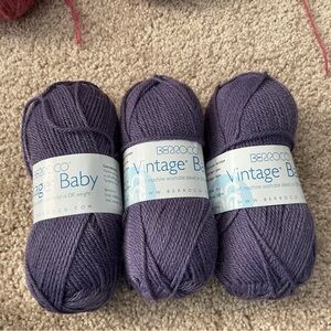 Berroco Vintage Baby Yarn - Dusty Purple Skeins (3)